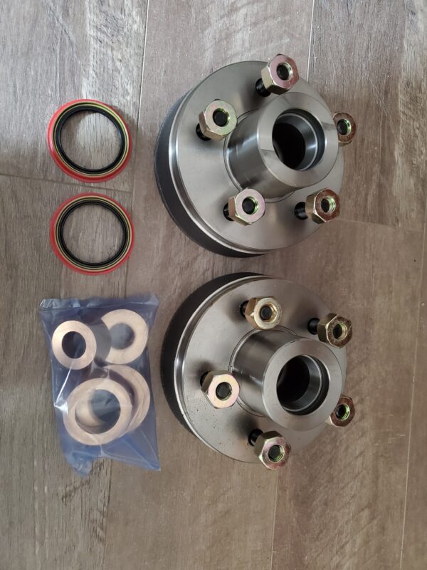 oem gm (74to76) rotor hub turned down with brass  bearings complete kit