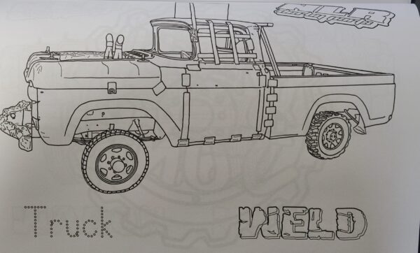 "New NLR" Demolition Derby Car Coloring Book - Image 6