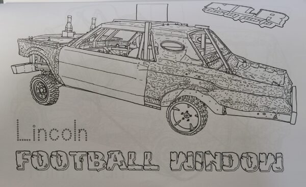 "New NLR" Demolition Derby Car Coloring Book - Image 5