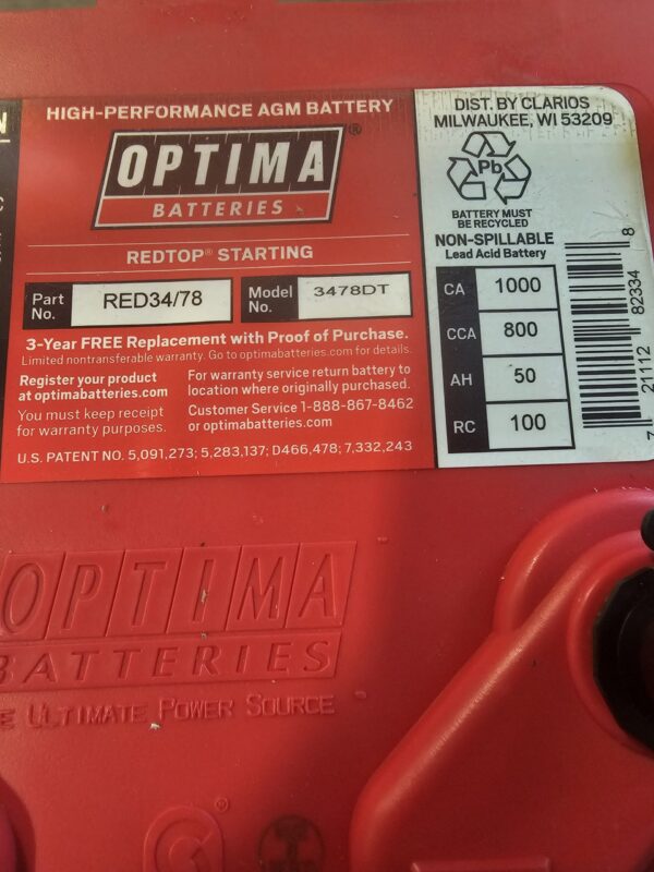 OPTIMA BATTERY - Image 3