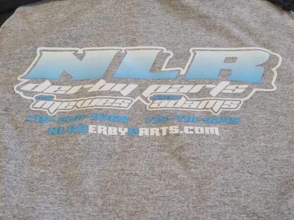 BLACK/GRAY SWEATSHIRT "BLUE FADED" NLR LOGO - Image 2