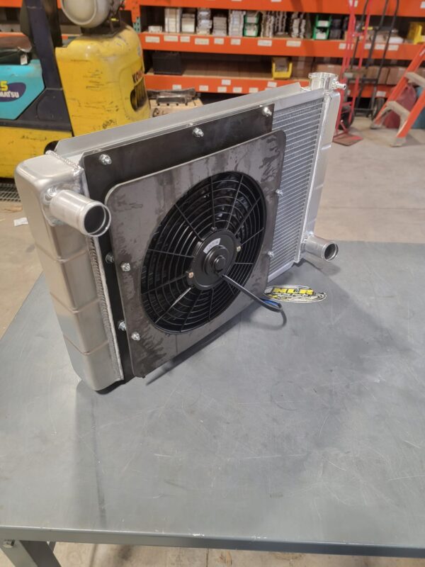 SINGLE 12 INCH FAN AND SHROUD COMBO FOR W BODY RADIATOR - Image 3