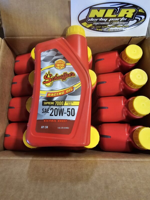 Case of Schaeffer's 20w50 Racing oil